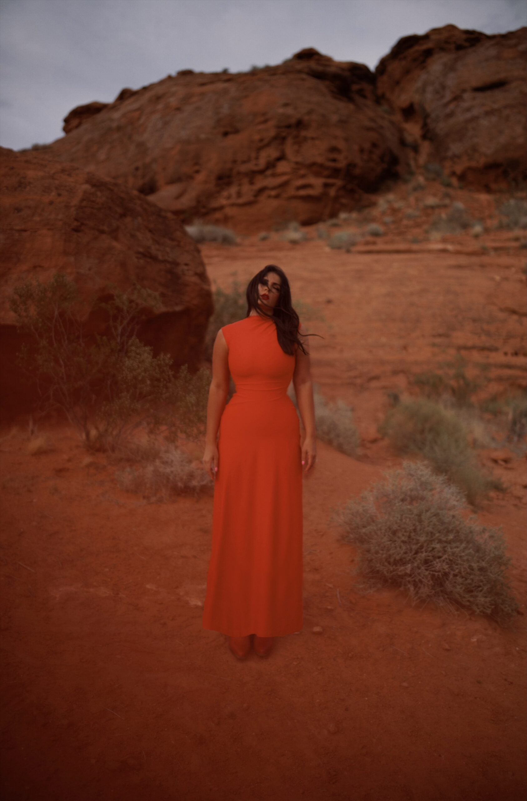 Contour Dress (Cap Sleeve) | Mocktail Collection - Scarlet