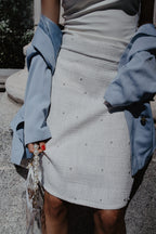 Tweed Pearl Skirt