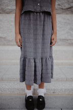 Micro Checkered Skirt Set