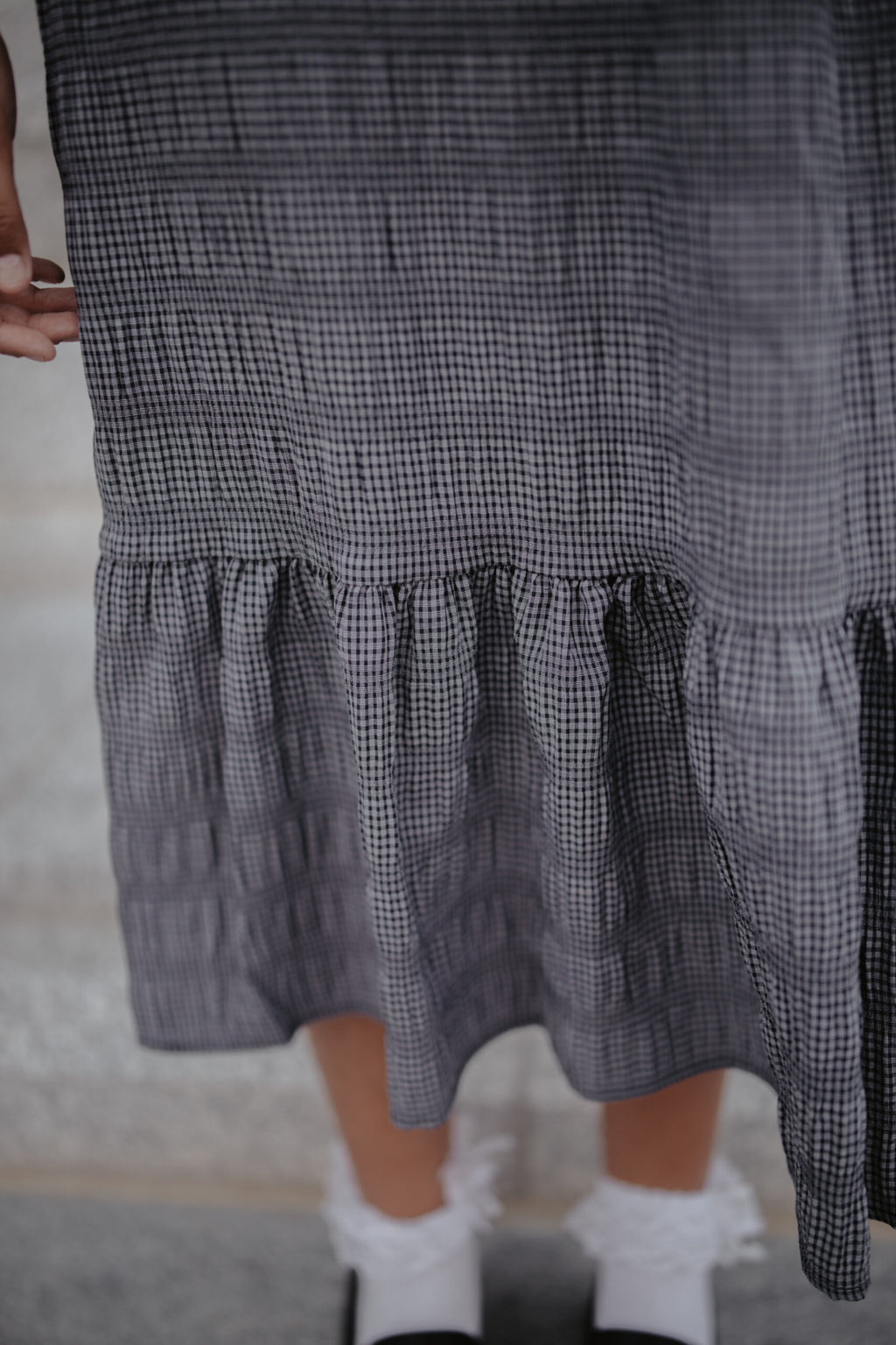 Micro Checkered Skirt Set
