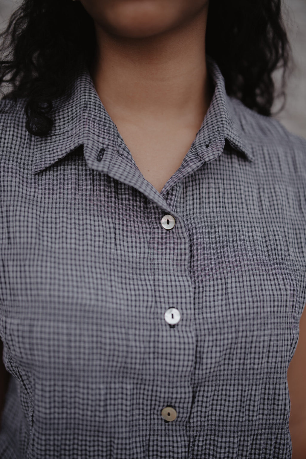 Micro Checkered Skirt Set