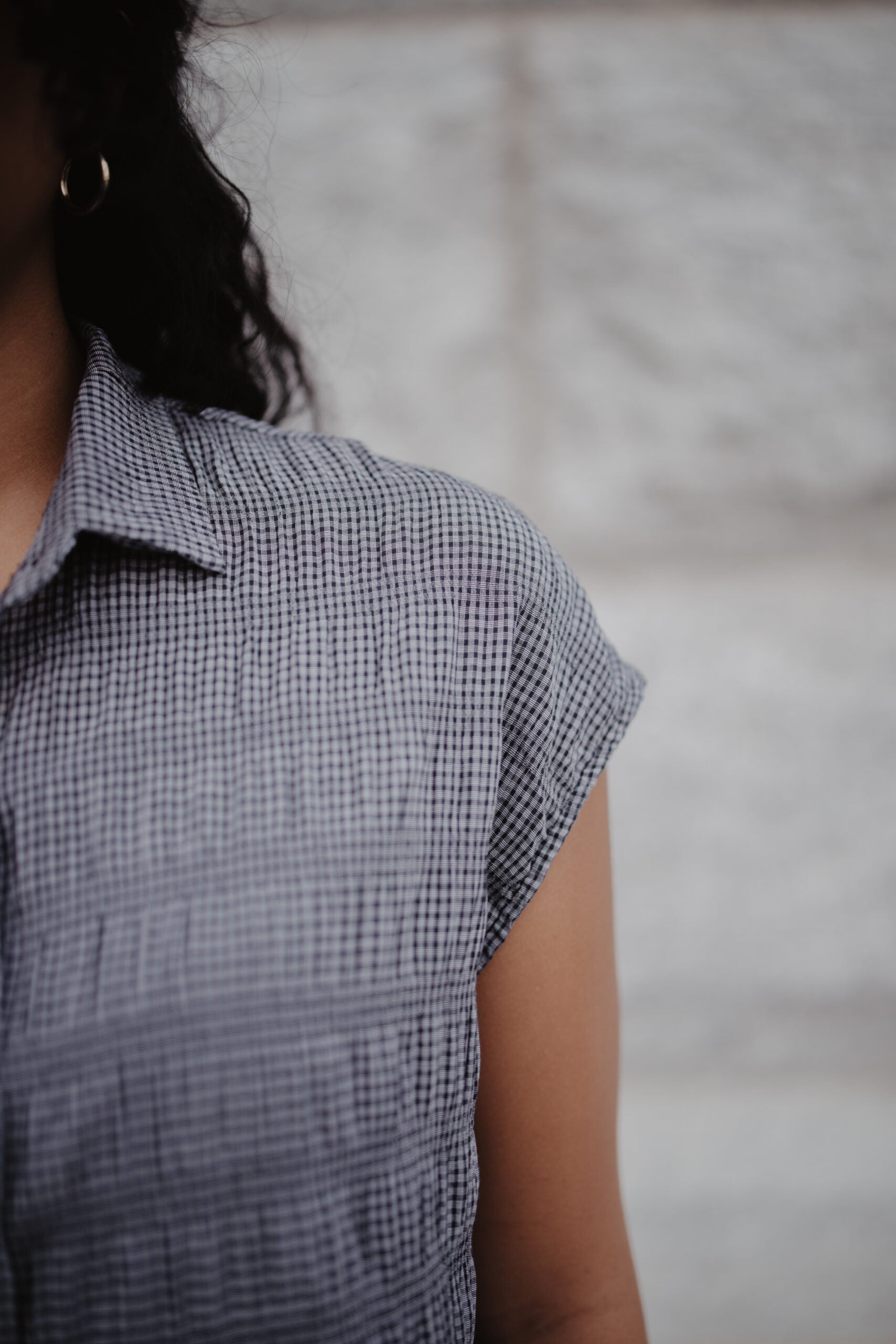 Micro Checkered Skirt Set