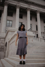 Micro Checkered Skirt Set