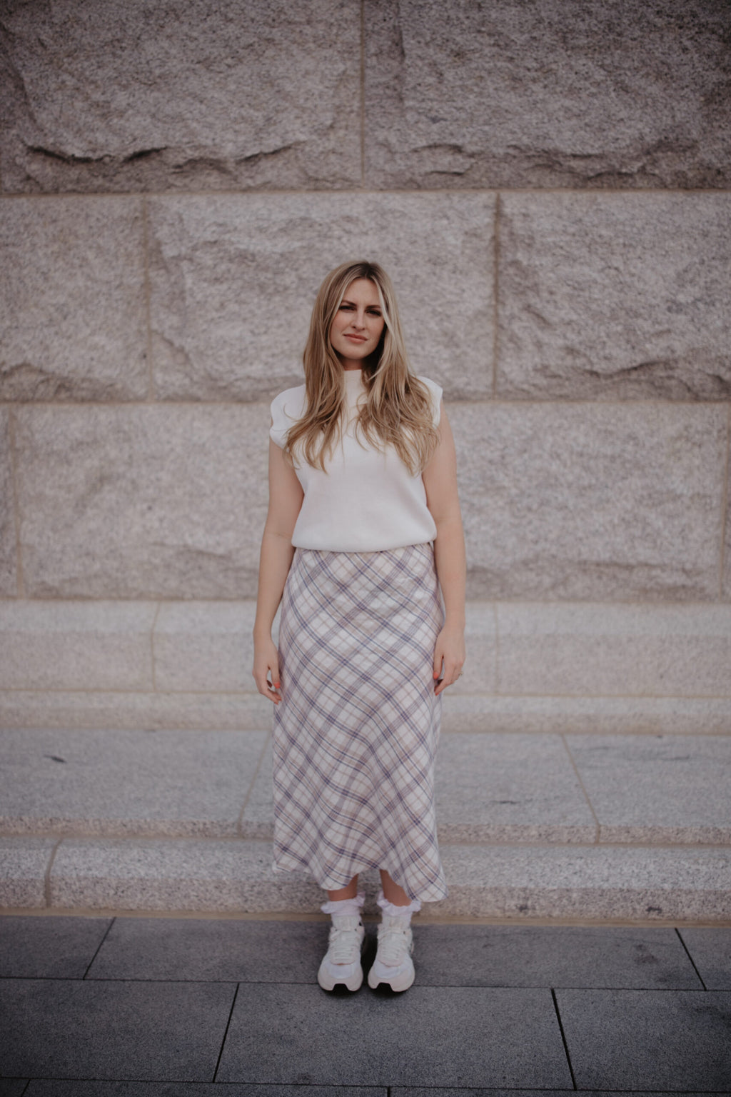 Plaid Maxi Skirt