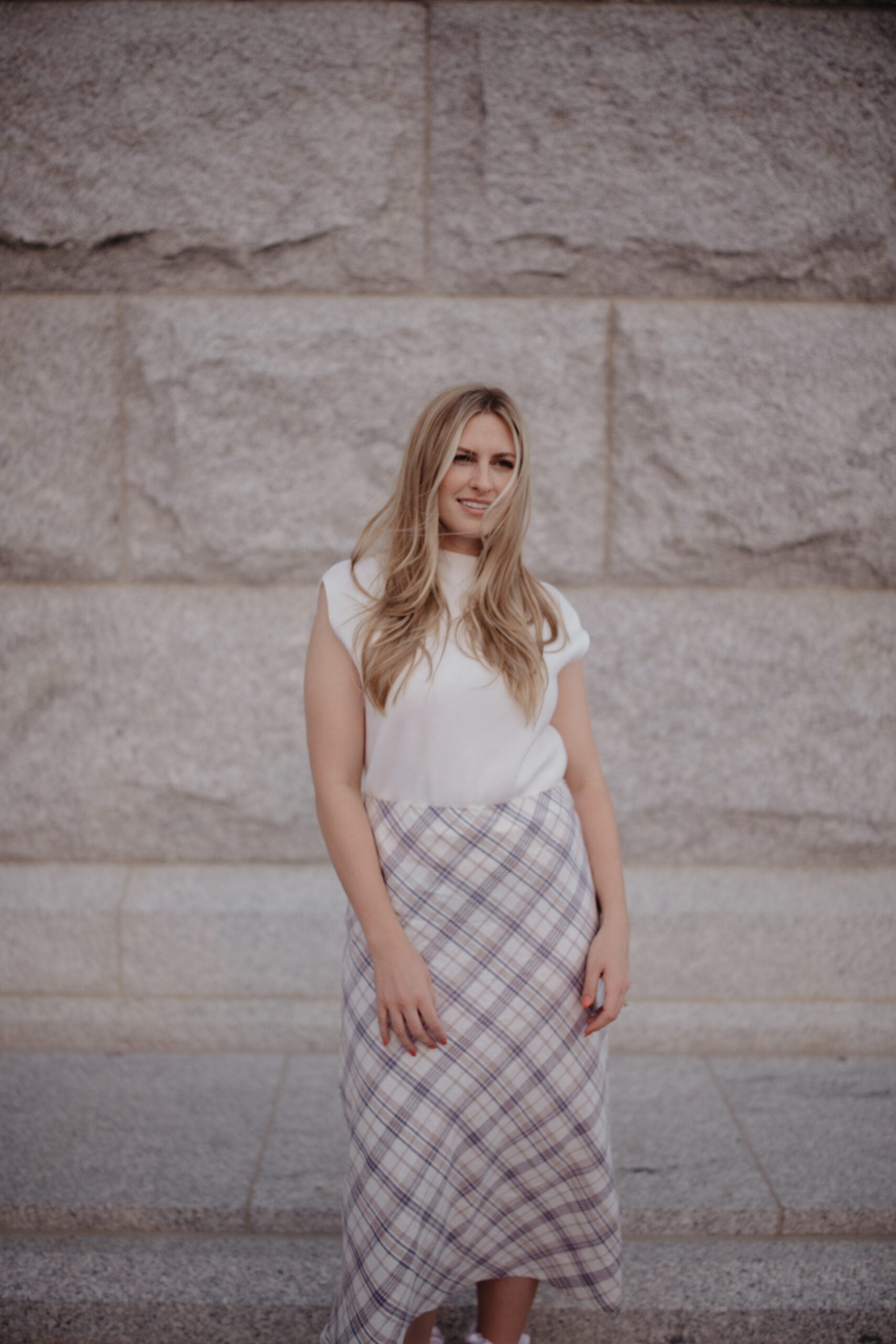 Plaid Maxi Skirt