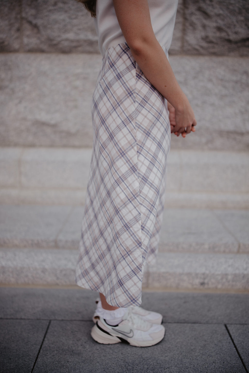 Plaid Maxi Skirt