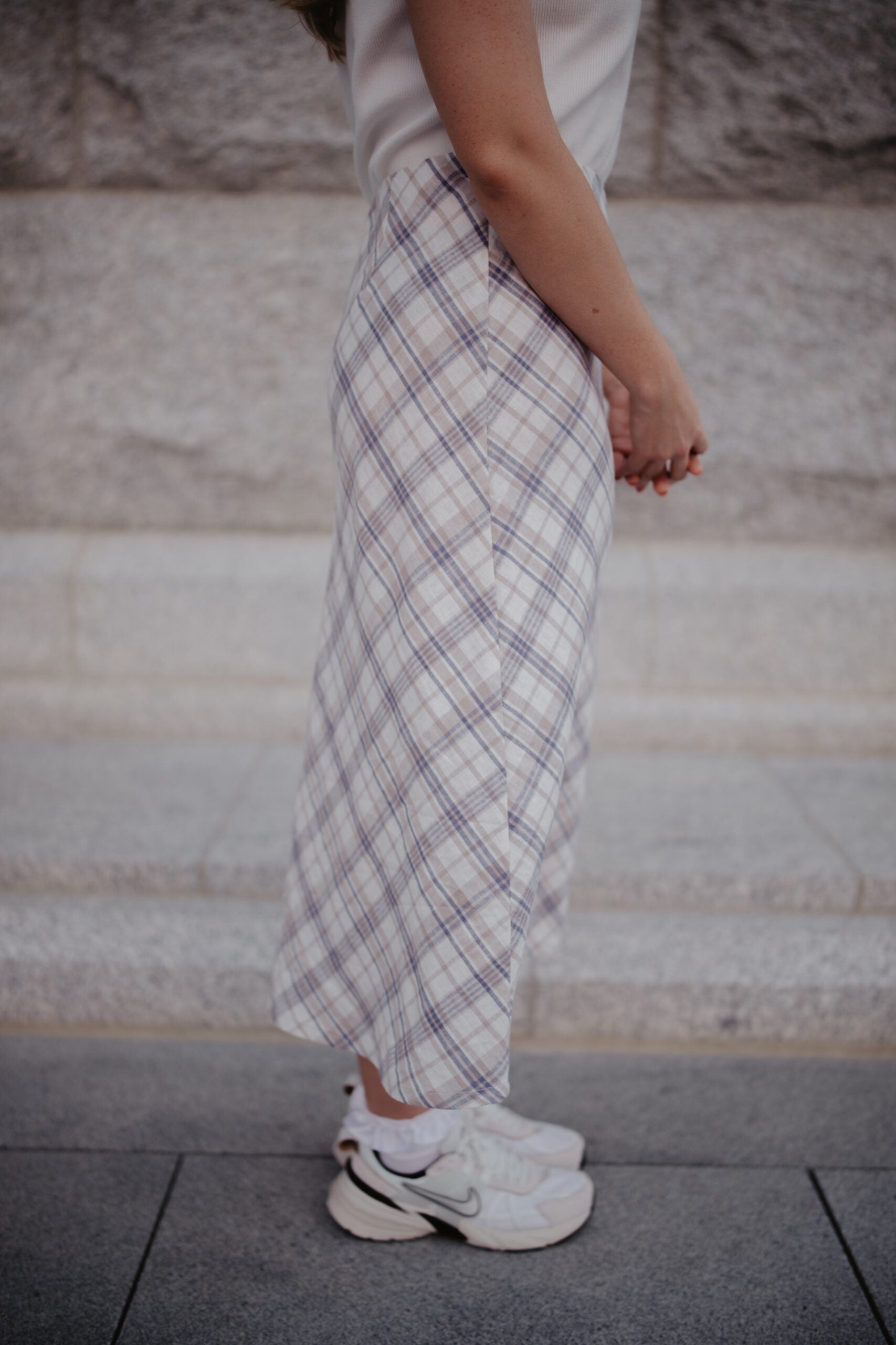 Plaid Maxi Skirt