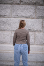 Striped Knit Top