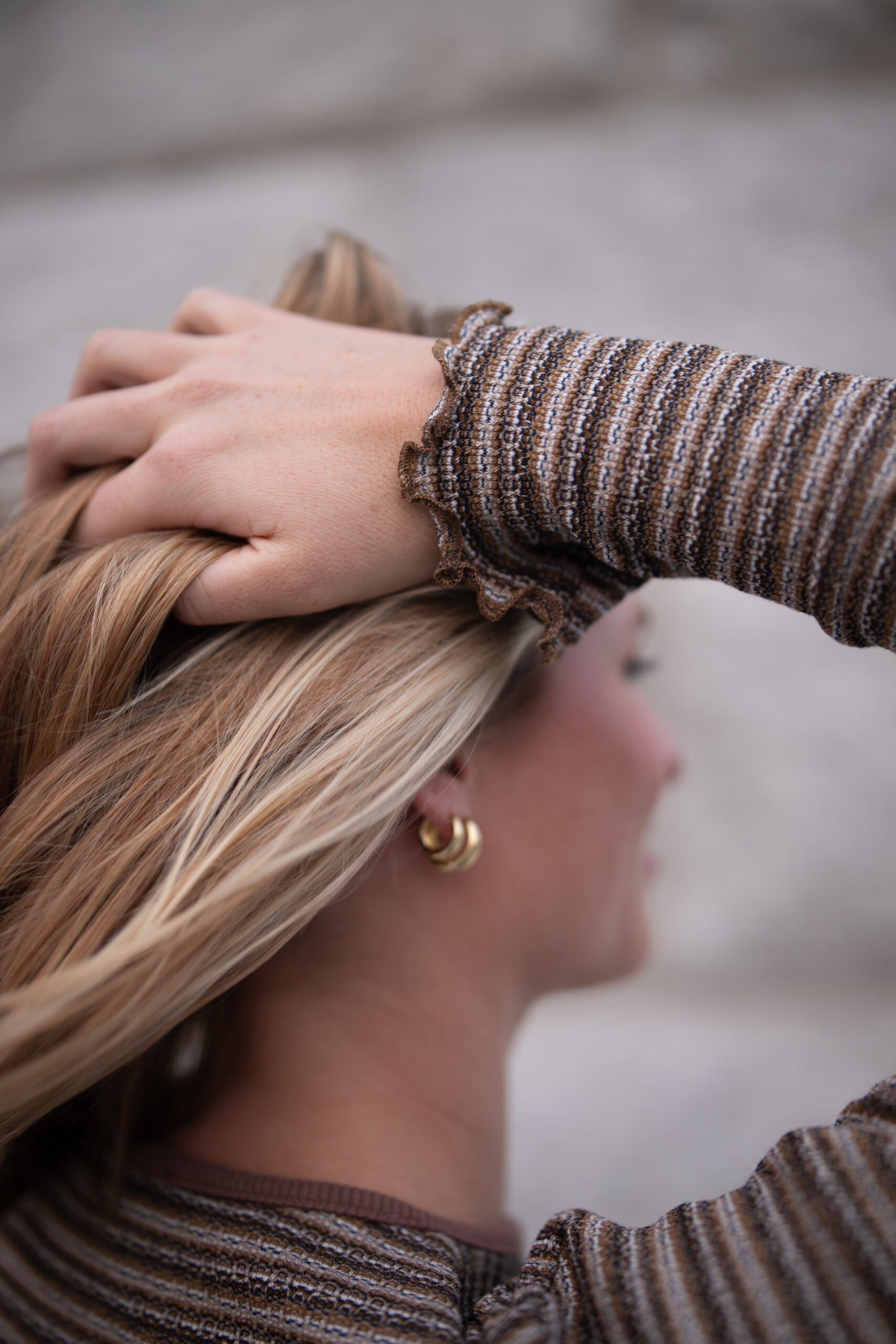 Striped Knit Top