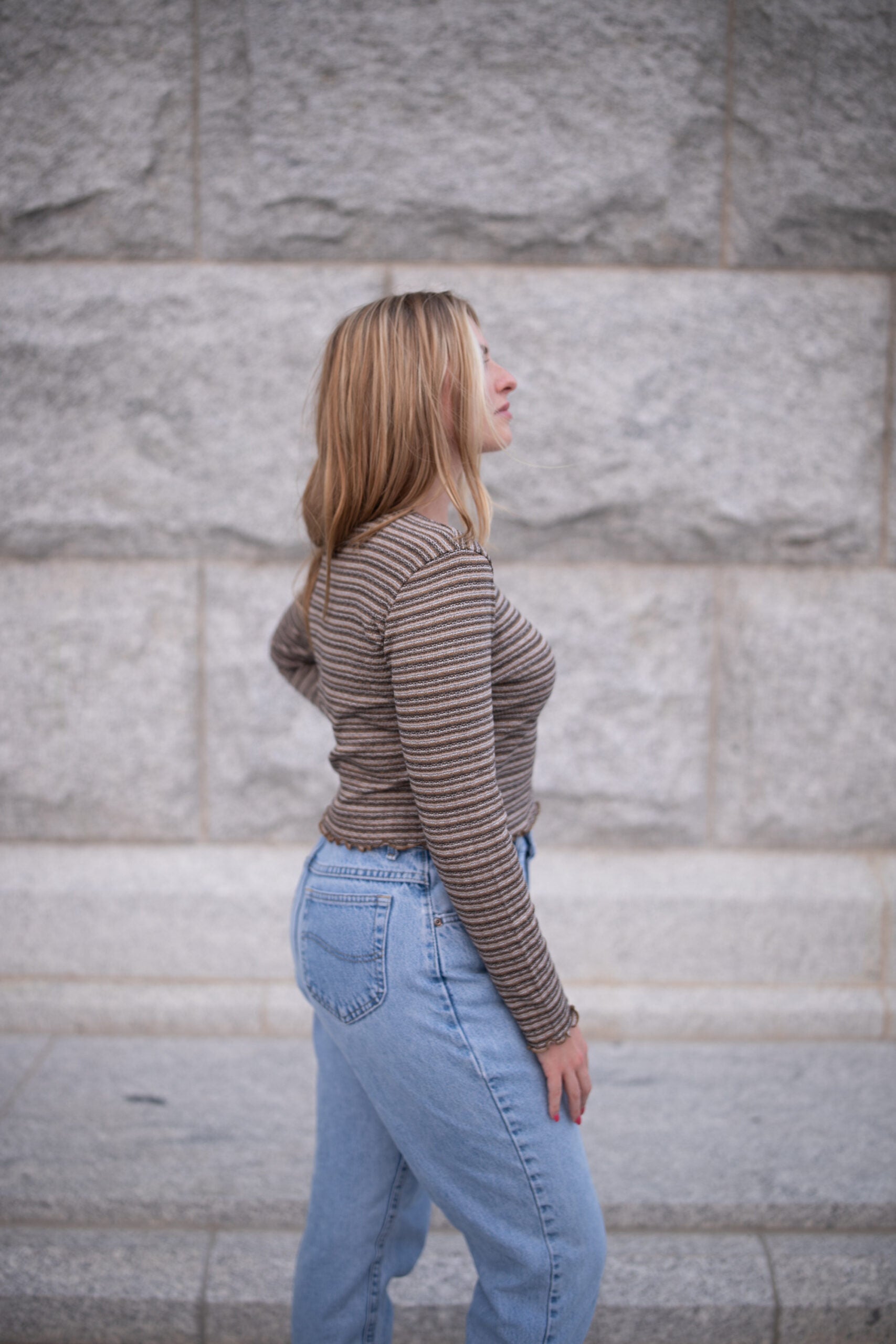 Striped Knit Top