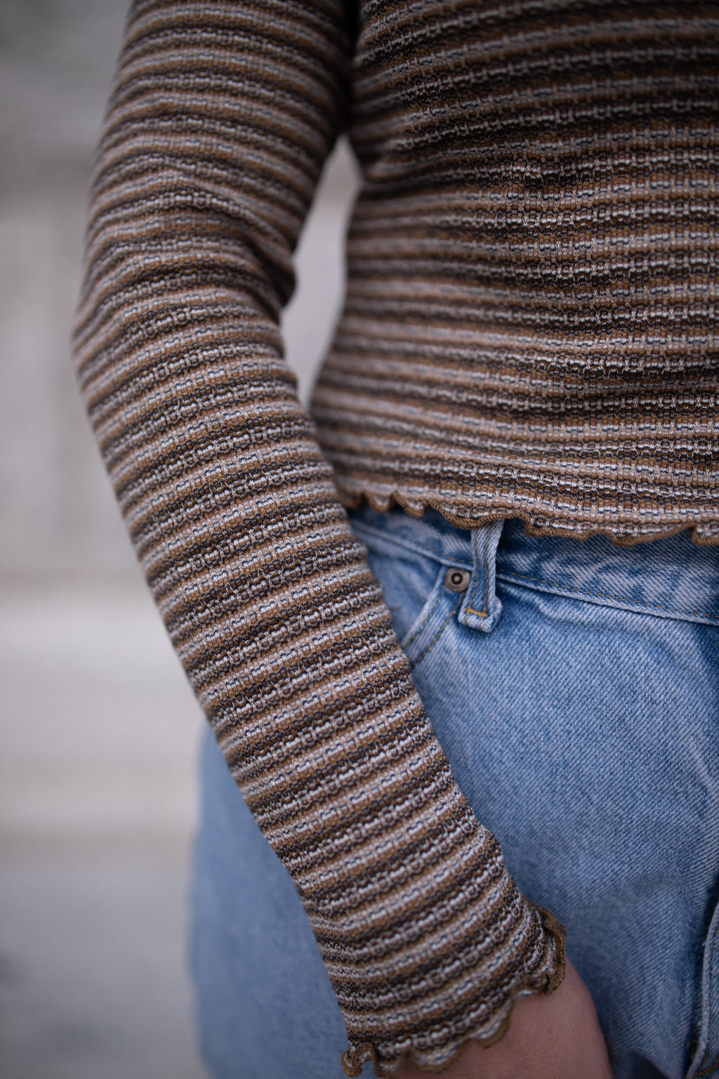 Striped Knit Top