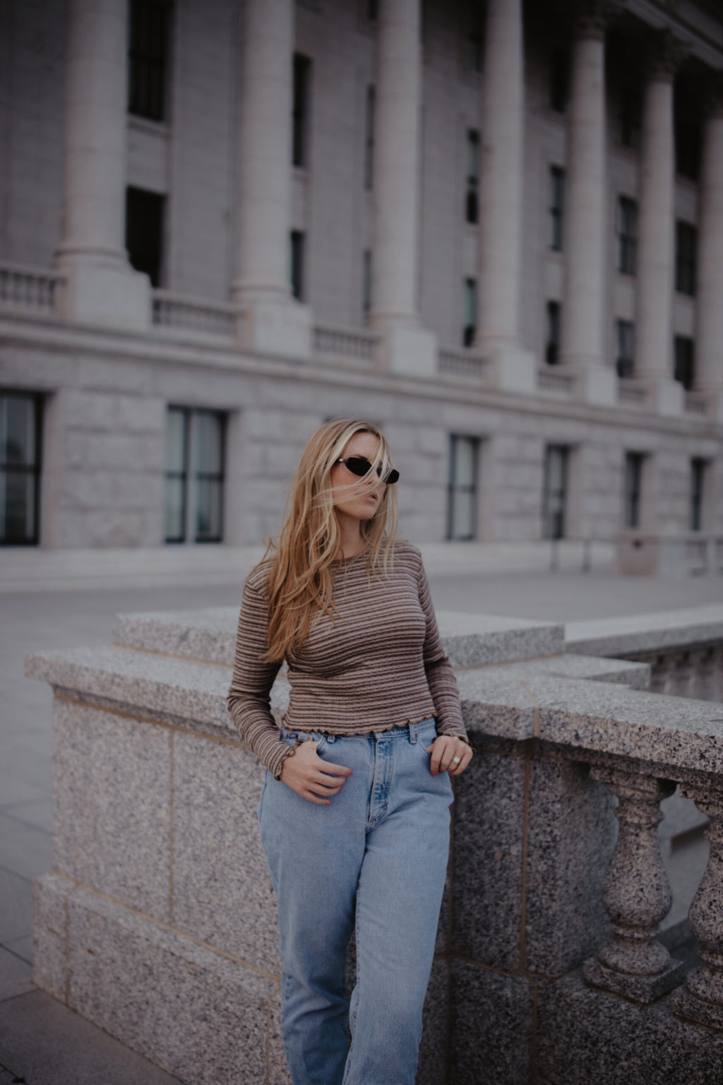 Striped Knit Top