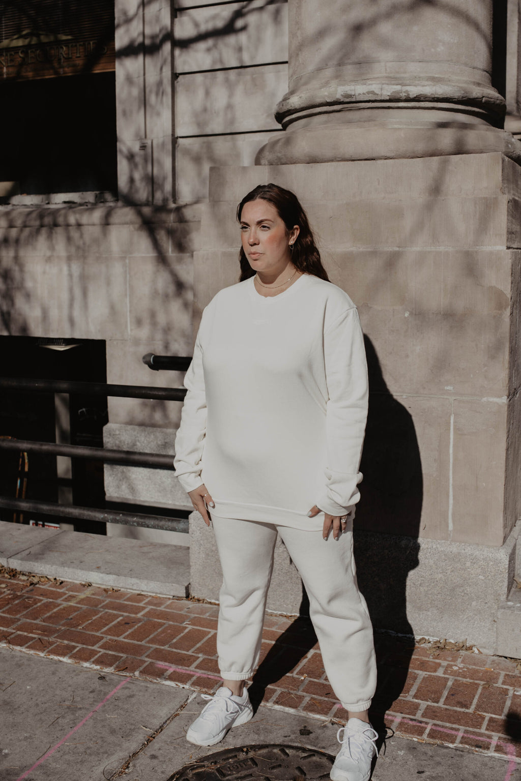 Organic Cotton Oversized Crew : Cream Crew