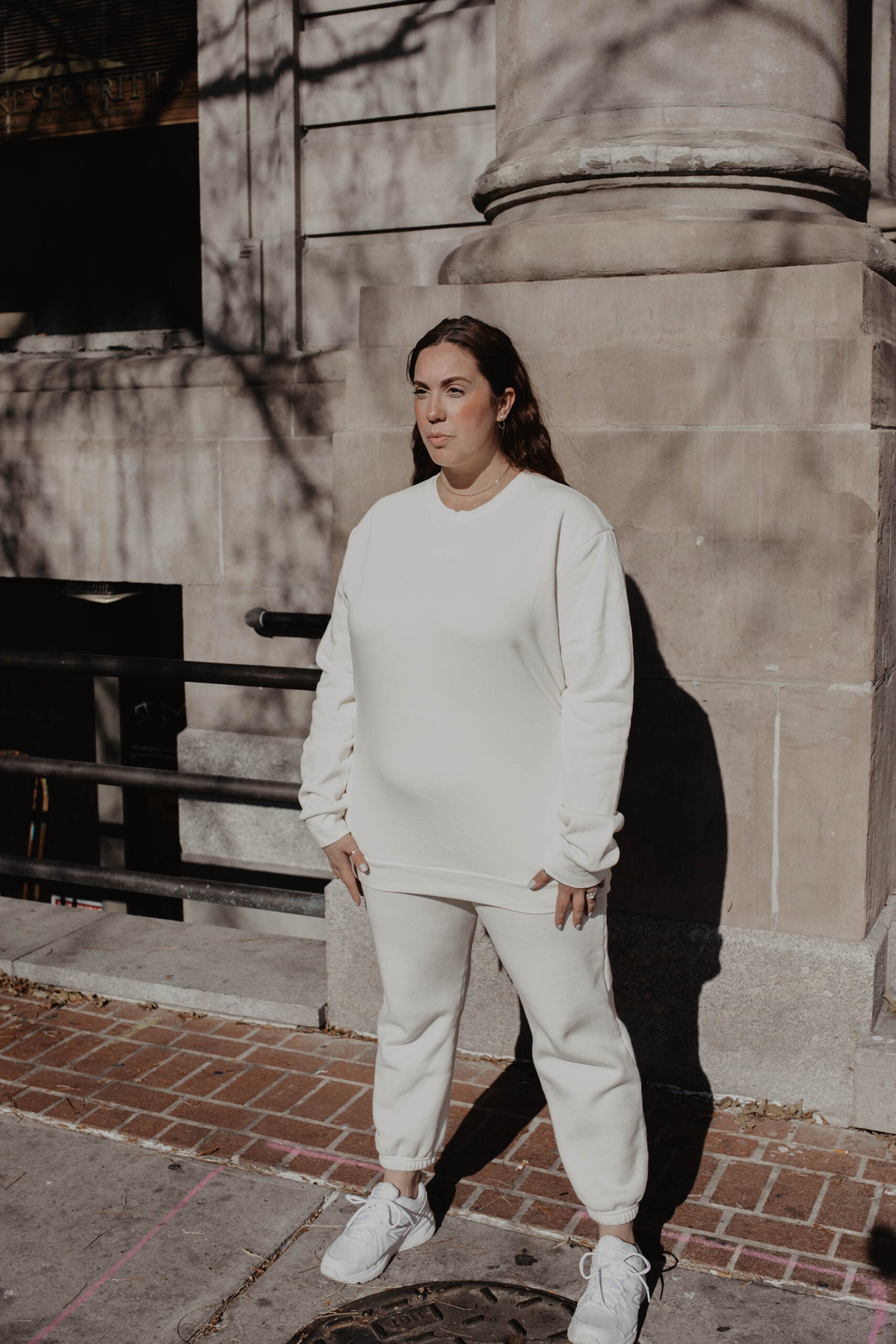 Organic Cotton Oversized Crew : Cream Crew