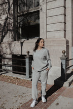 Organic Cotton Sweat Pants : Grey