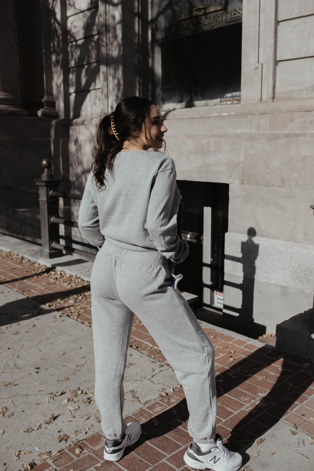 Organic Cotton Sweat Pants : Grey