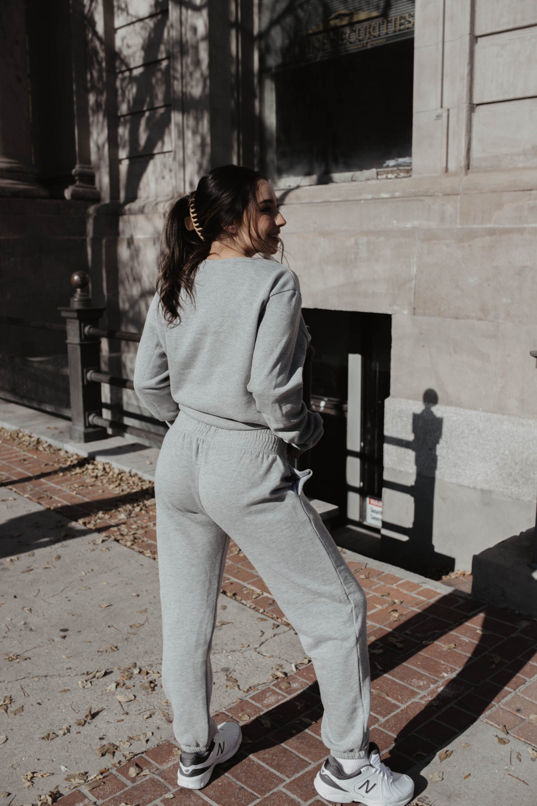 Organic Cotton Sweat Pants : Grey