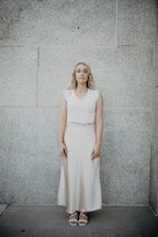 Bias Skirt: Champagne