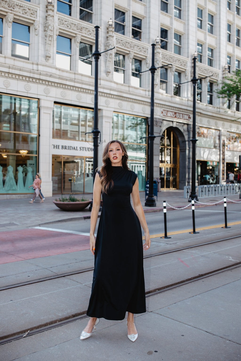 Contour Dress (Cap Sleeve) | Mocktail Collection - Onyx