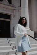 Denim Pearl Skirt