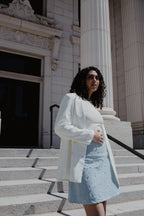Denim Pearl Skirt