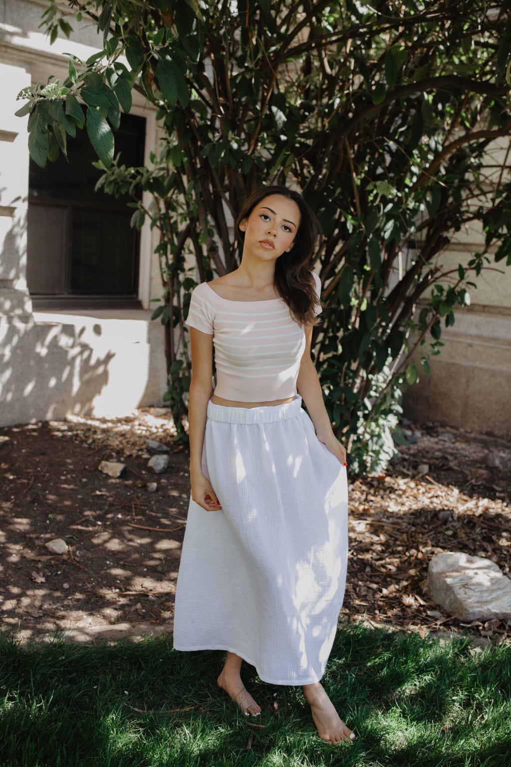Cotton Gauze Skirt (Maxi)