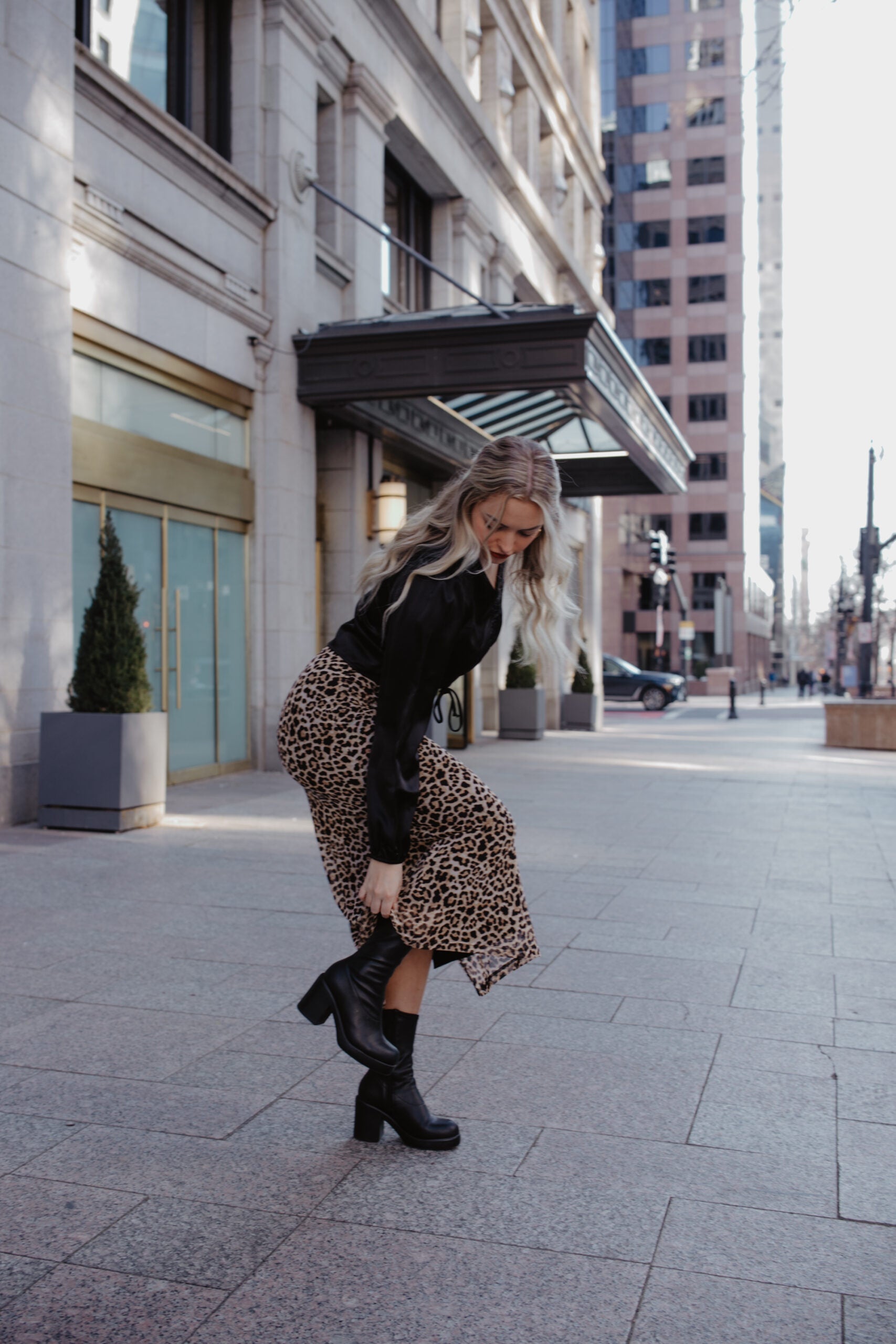 Slip Skirt Animal Print