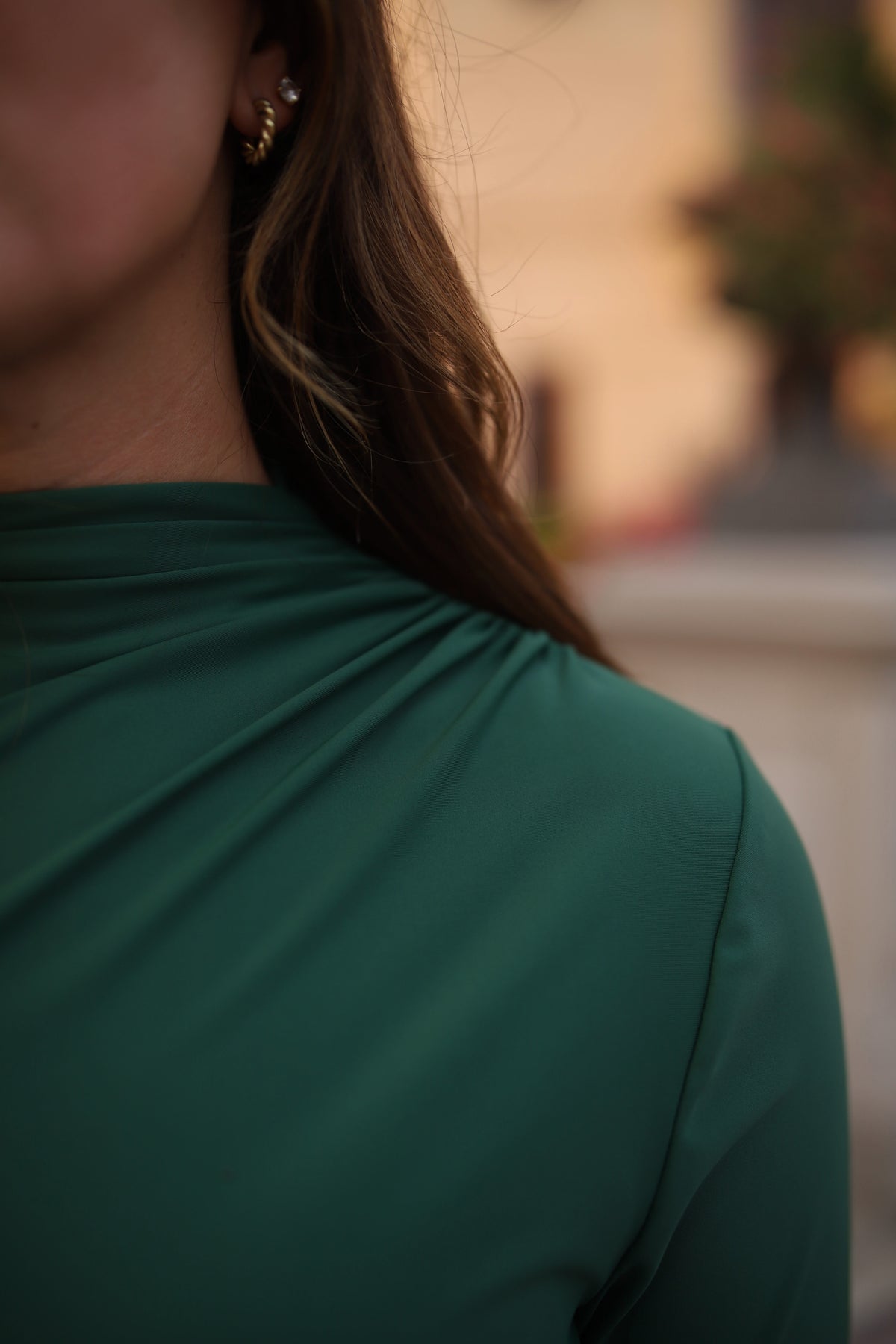 Contour Dress Long Sleeve | Mocktail Collection - Forrest
