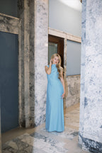 Contour Dress (Cap Sleeve) | Mocktail Collection - Baby Blu