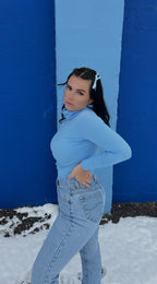 Turtle Neck: Baby Blu