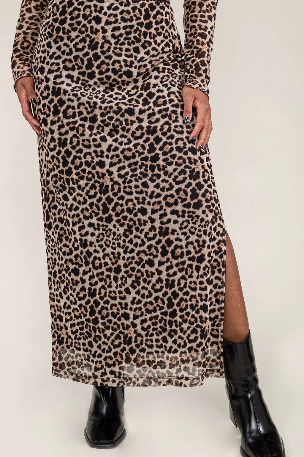 Slip Skirt Animal Print