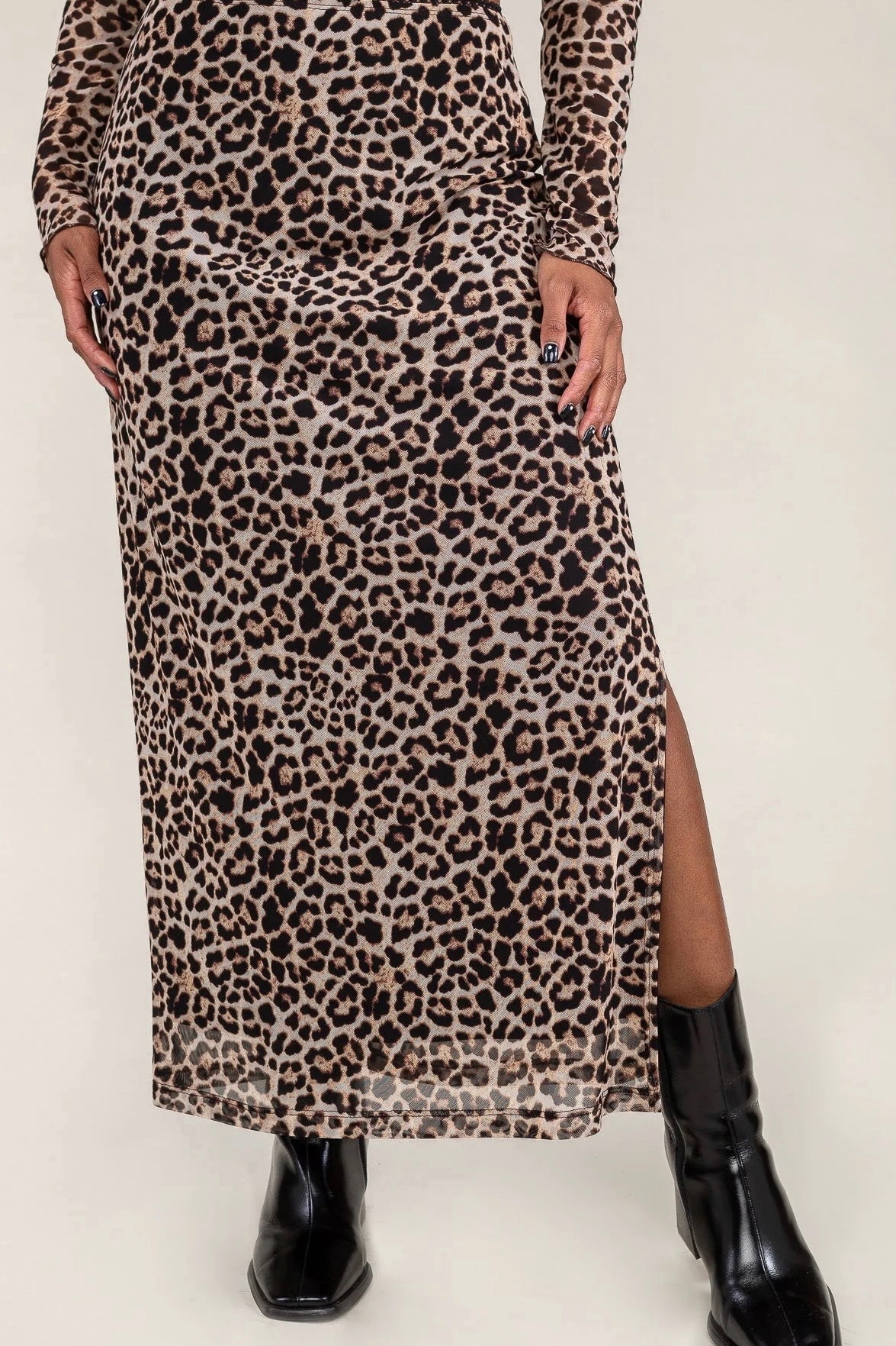 Slip Skirt Animal Print