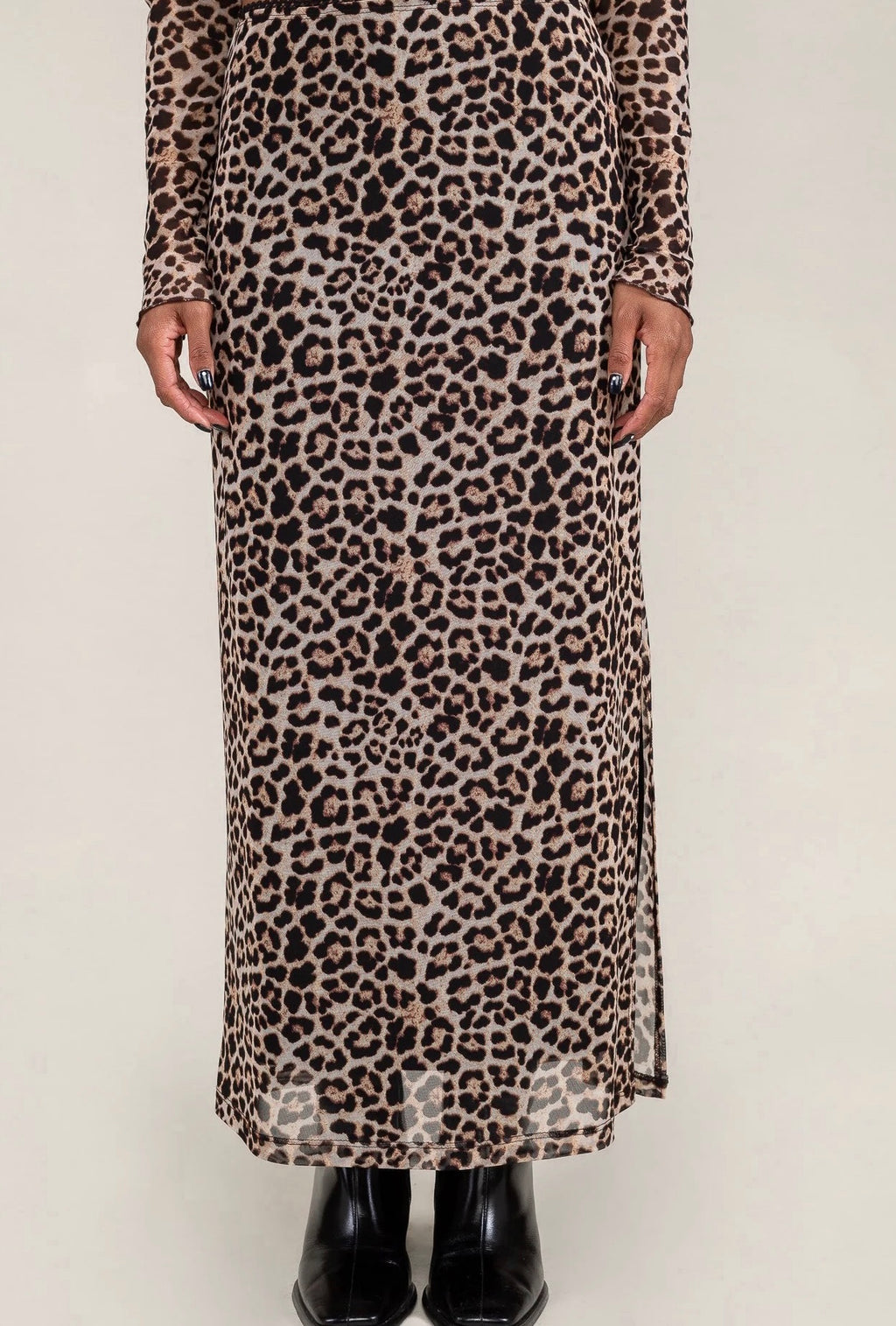 Slip Skirt Animal Print