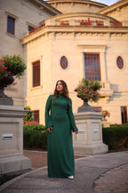 Contour Dress Long Sleeve | Mocktail Collection - Forrest